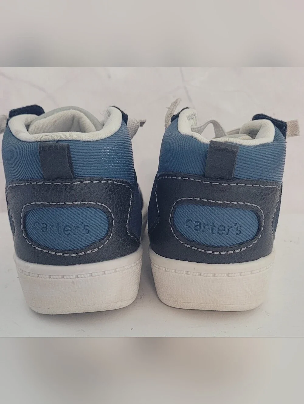 Carter's Navy and Light Gray High-Top Sneakers for Kids
